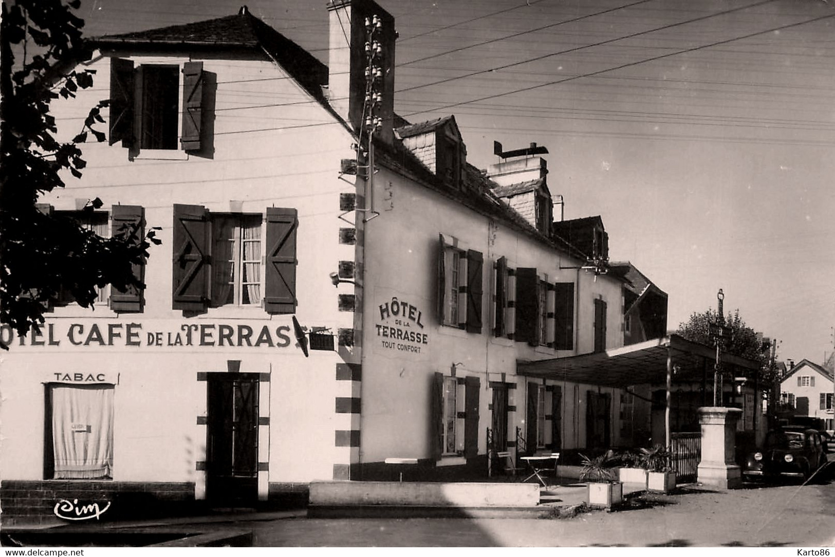 Lescar * Débit De Tabac Tabacs Hôtel De La Terrasse D. BOSGIRAUD Propriétaire Tel.6 - Lescar