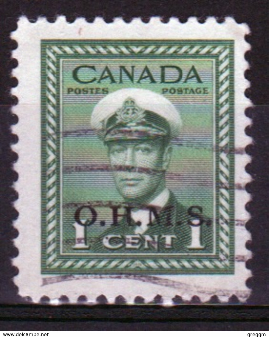 Canada 1949 Single 1c Stamp Overprinted O.H.M.S. In Fine Used - Overprinted