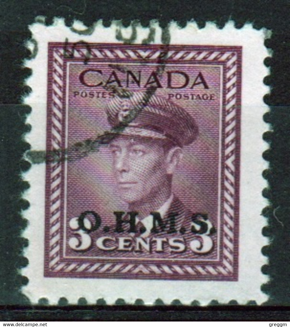 Canada 1949 Single 3c Stamp Overprinted O.H.M.S. In Fine Used - Overprinted