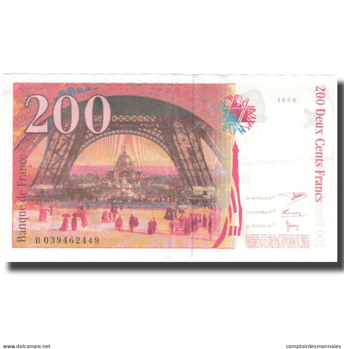 France, 200 Francs, Eiffel, 1996, SUP, Fayette:75.3a, KM:159b - 200 F 1995-1999 ''Eiffel''