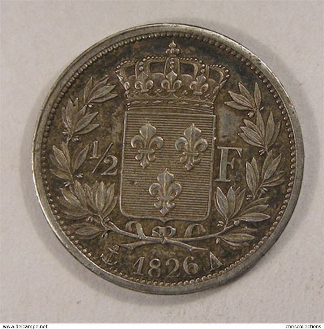 France, Charles X, 1/2 Franc, 1826 A, SUP/SUP - 1/2 Franc