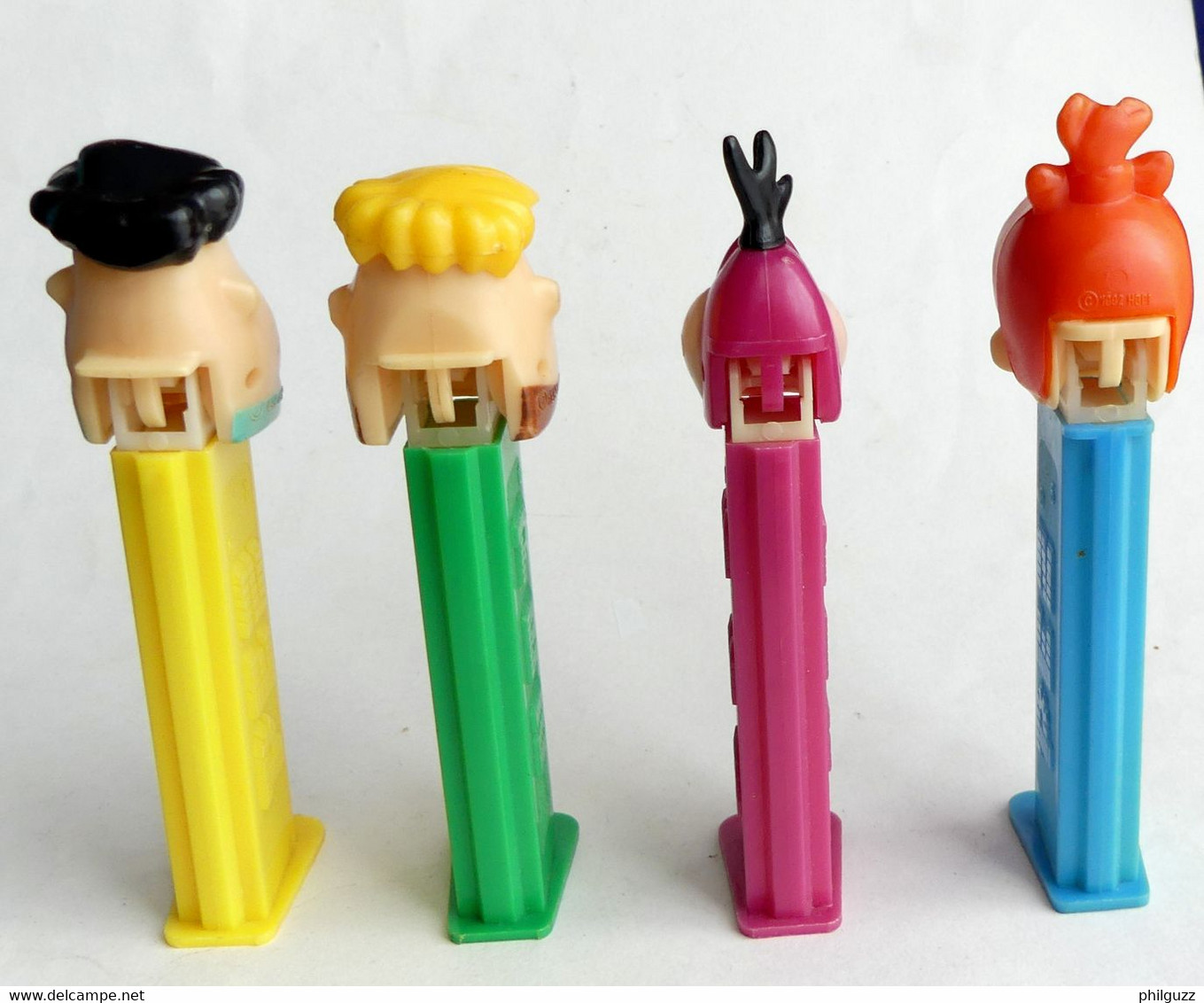 4 FIGURINES PEZ PIERRAFEU 1992 Barney Fred Dino 4.966.305 Austria Usine 8 Pépite 4.966.305 Usine 5 - ( Figurine ) - Pez