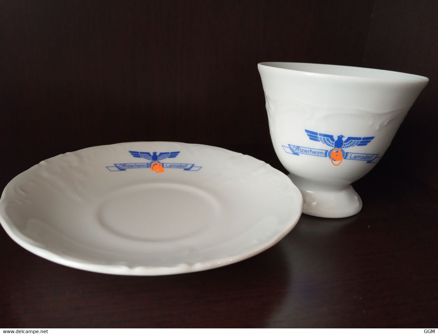 Taza Y Plato Casino De Oficiales Offizierheim Stalag Lamsdorf - 1939-45