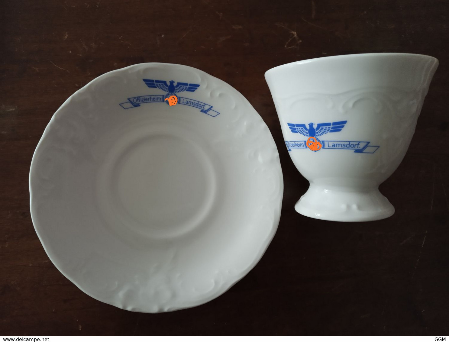 Taza Y Plato Casino De Oficiales Offizierheim Stalag Lamsdorf - 1939-45