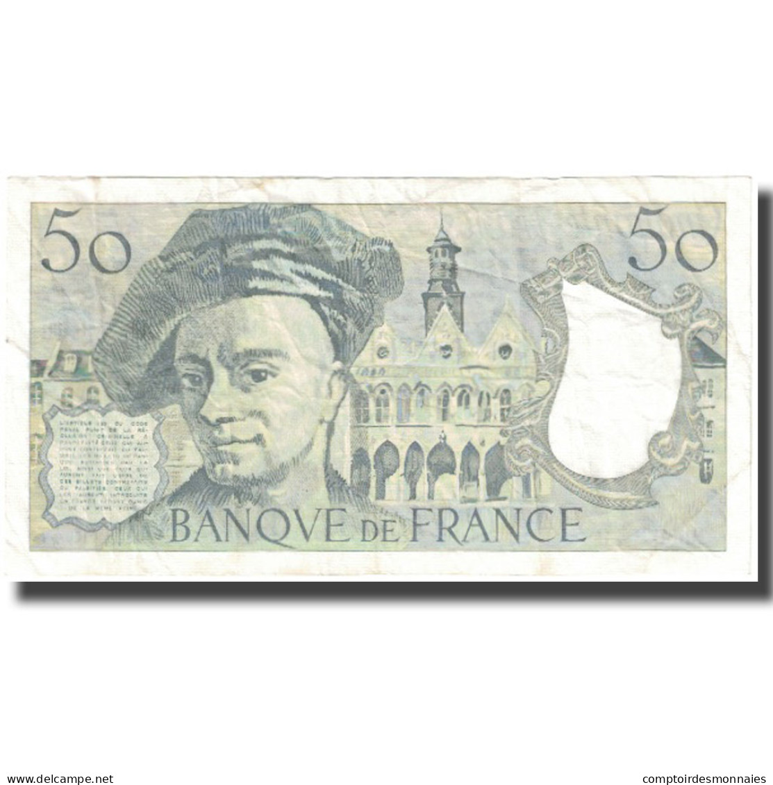 France, 50 Francs, Quentin De La Tour, 1987, TTB, Fayette:F67.13, KM:152c - 50 F 1976-1992 ''quentin De La Tour''