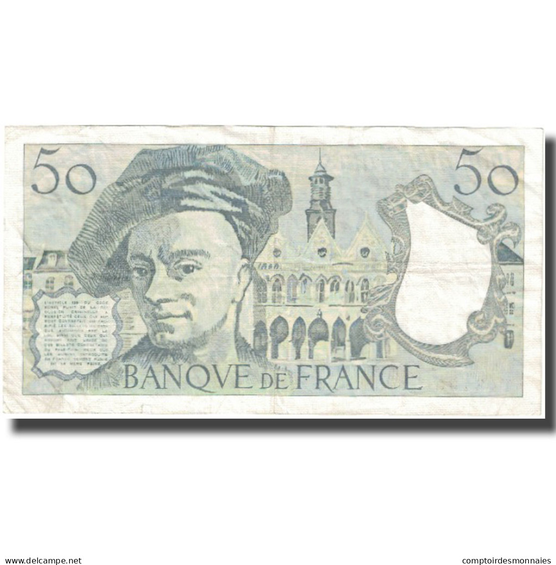 France, 50 Francs, Quentin De La Tour, 1983, TTB, Fayette:67.9, KM:152b - 50 F 1976-1992 ''quentin De La Tour''