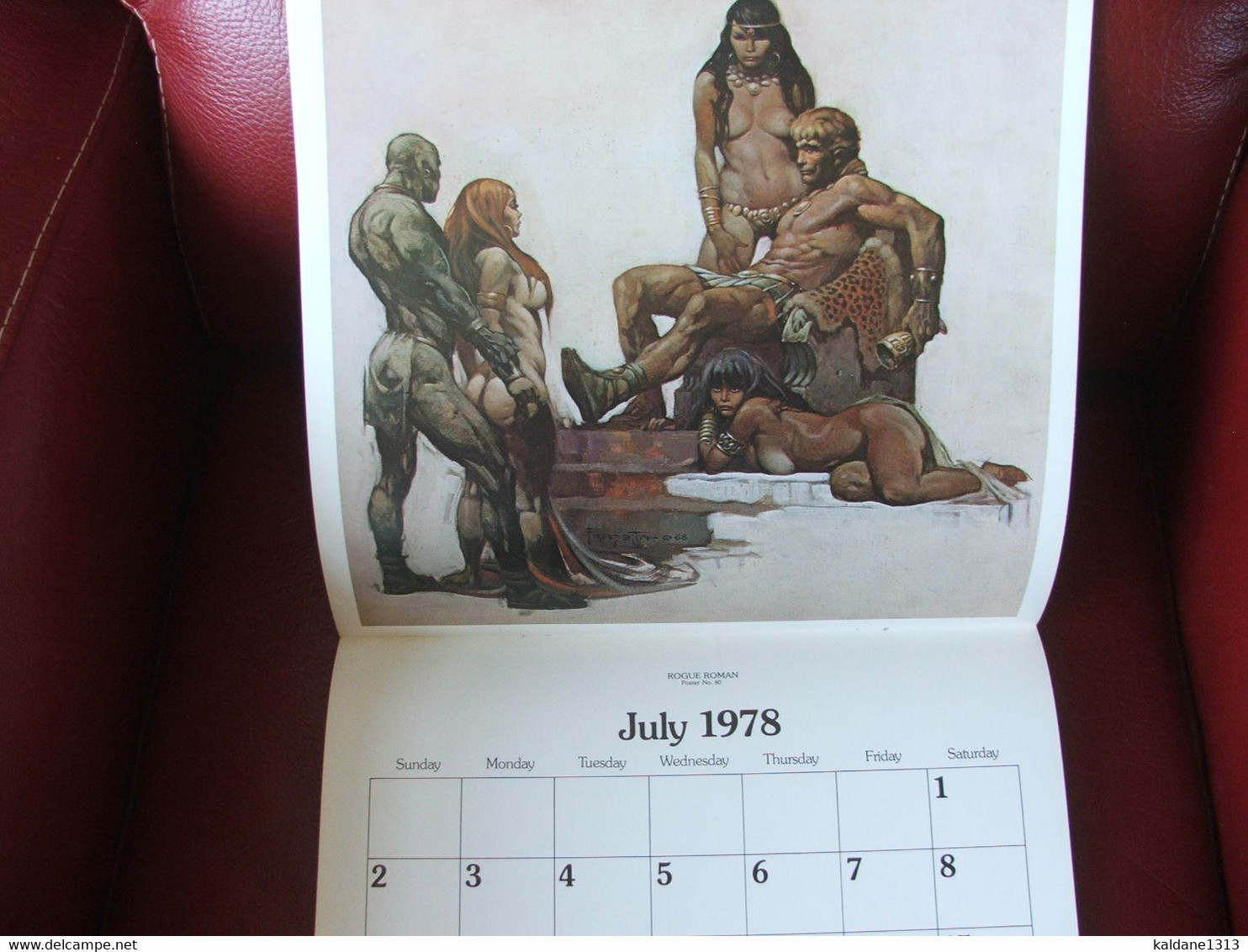 Frank Frazetta Calendrier 1978 Très Bon état Complet - Grand Format : 1971-80