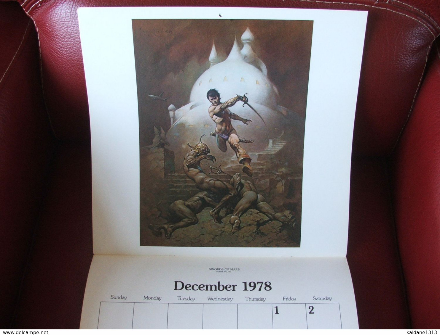 Frank Frazetta Calendrier 1978 Très Bon état Complet - Grand Format : 1971-80