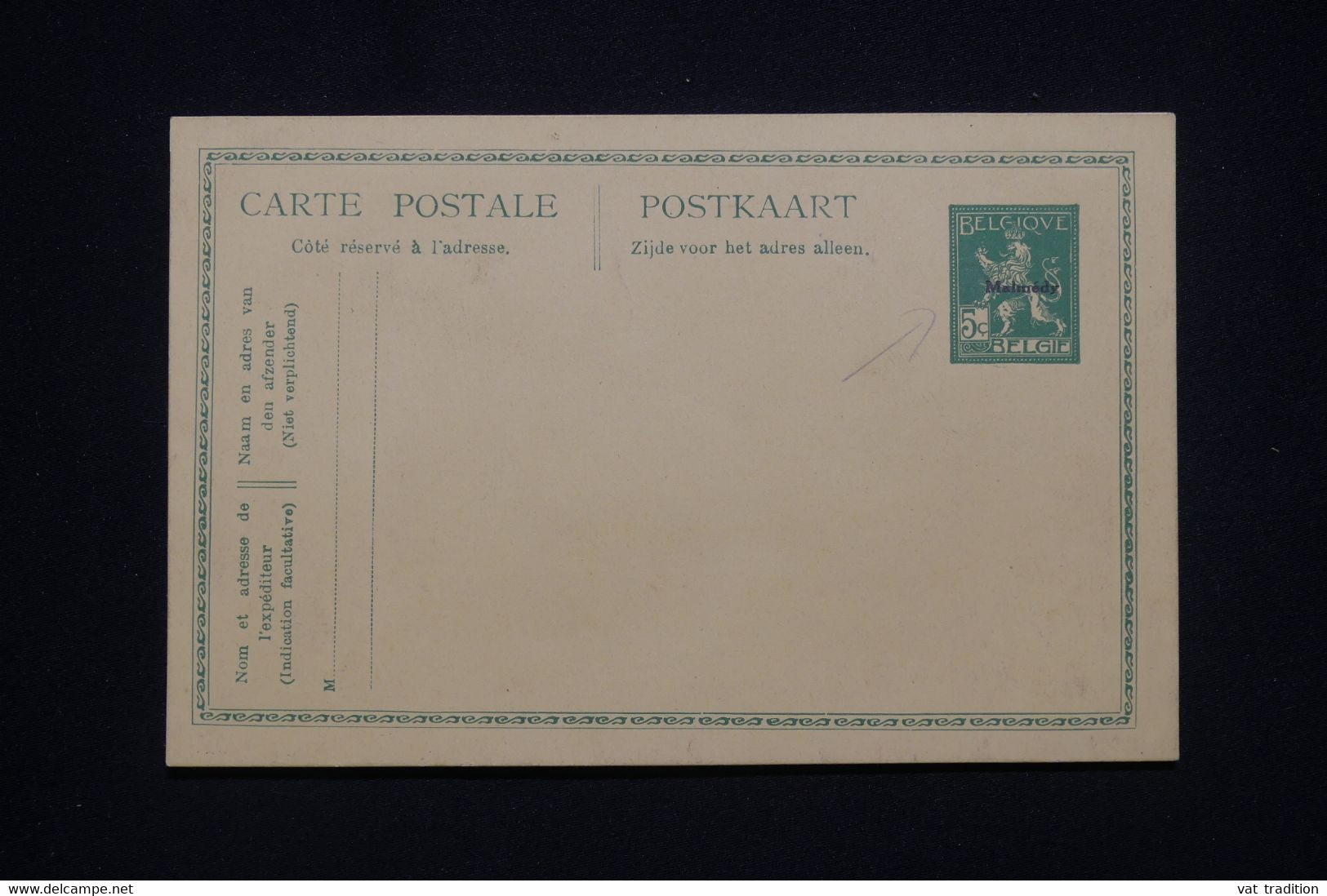 BELGIQUE - Entier Postal Surchargé Malmédy, Non Circulé - L 98714 - Eupen & Malmedy