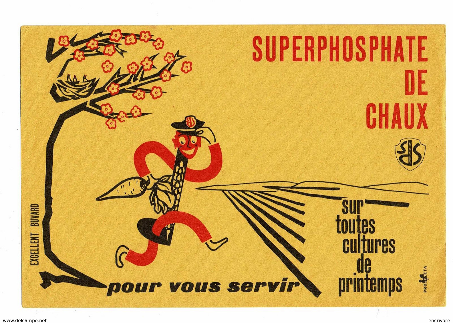 Grand Buvard SUPERPHOSPHATE DE CHAUX Cultures De Printemps 24 X 16 - Agricultura