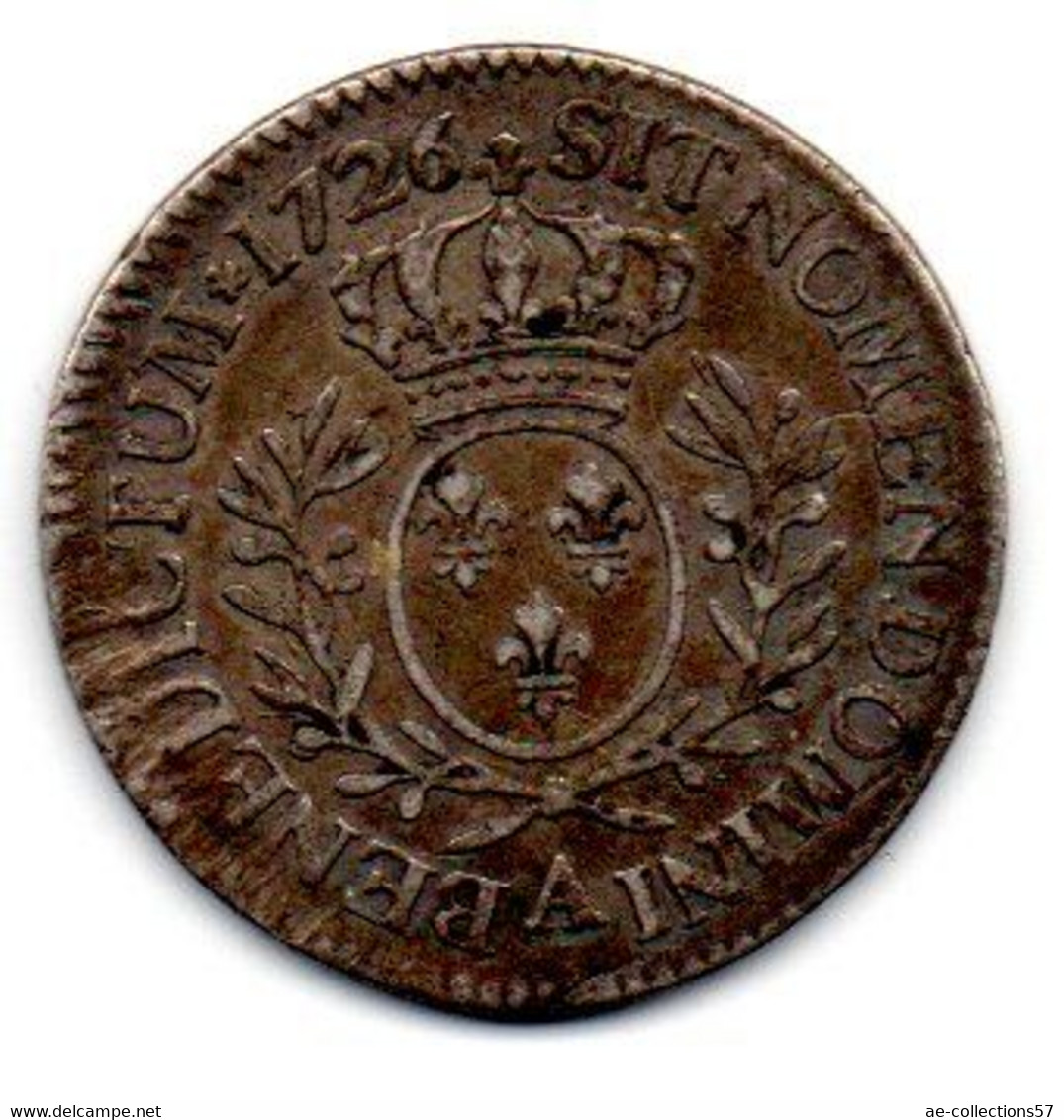 1/5 Ecu 1726 A Louis XV TB+ - 1715-1774 Louis XV Le Bien-Aimé