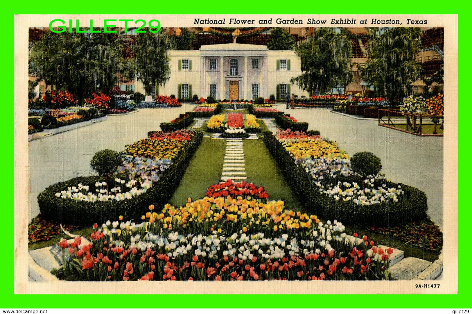 HOUSTON, TX - NATIONAL FLOWER AND GARDEN SHOW EXHIBIT - TRAVEL IN 1943 - SEAWALL SPECIALTY CO - - Houston