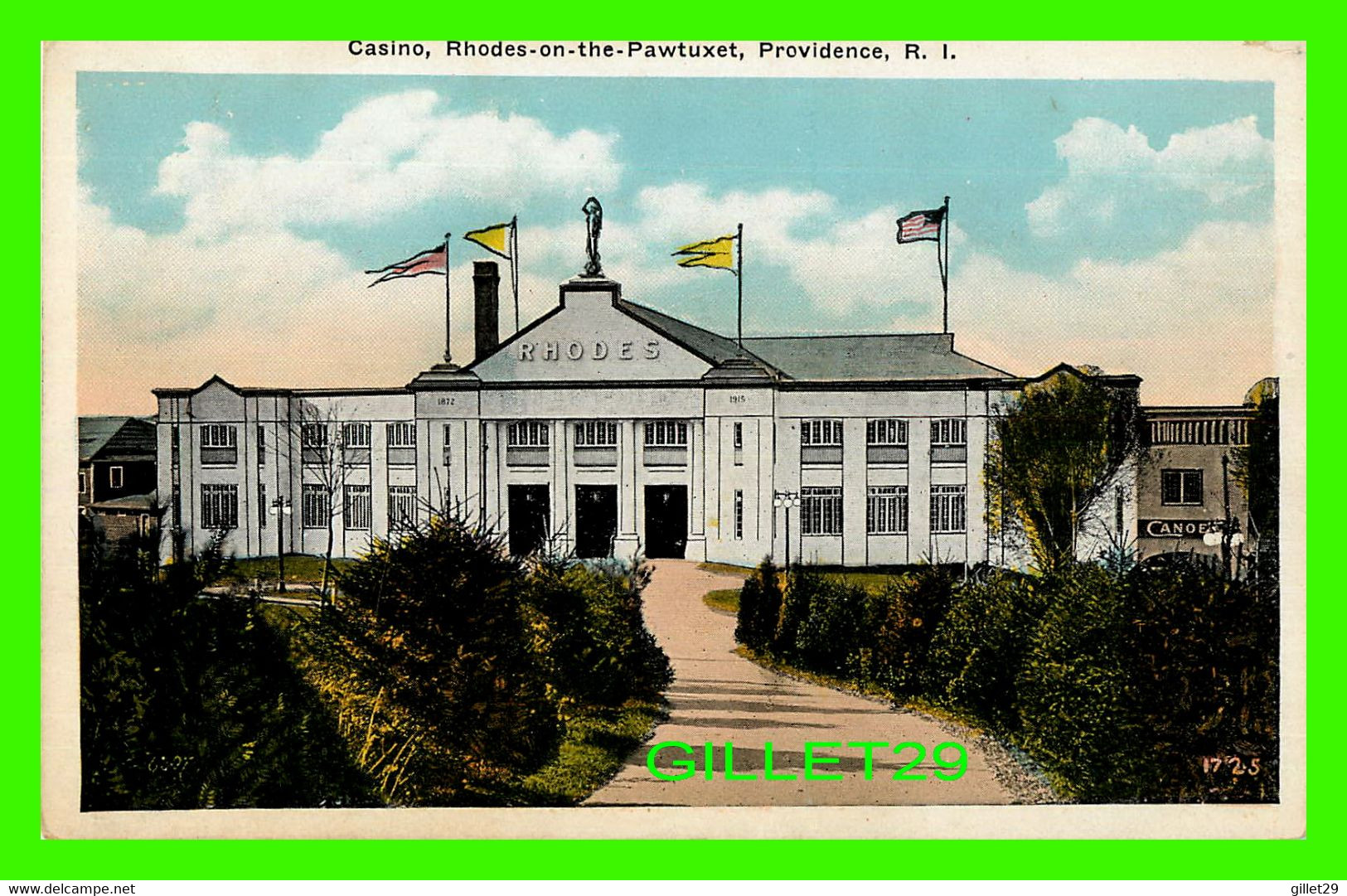 PROVIDENCE, RI - RHODES CASINO, RHODES-ON-THE-PAWTUXET - PUB. BY BLANCHARD YOUNG & CO - - Providence