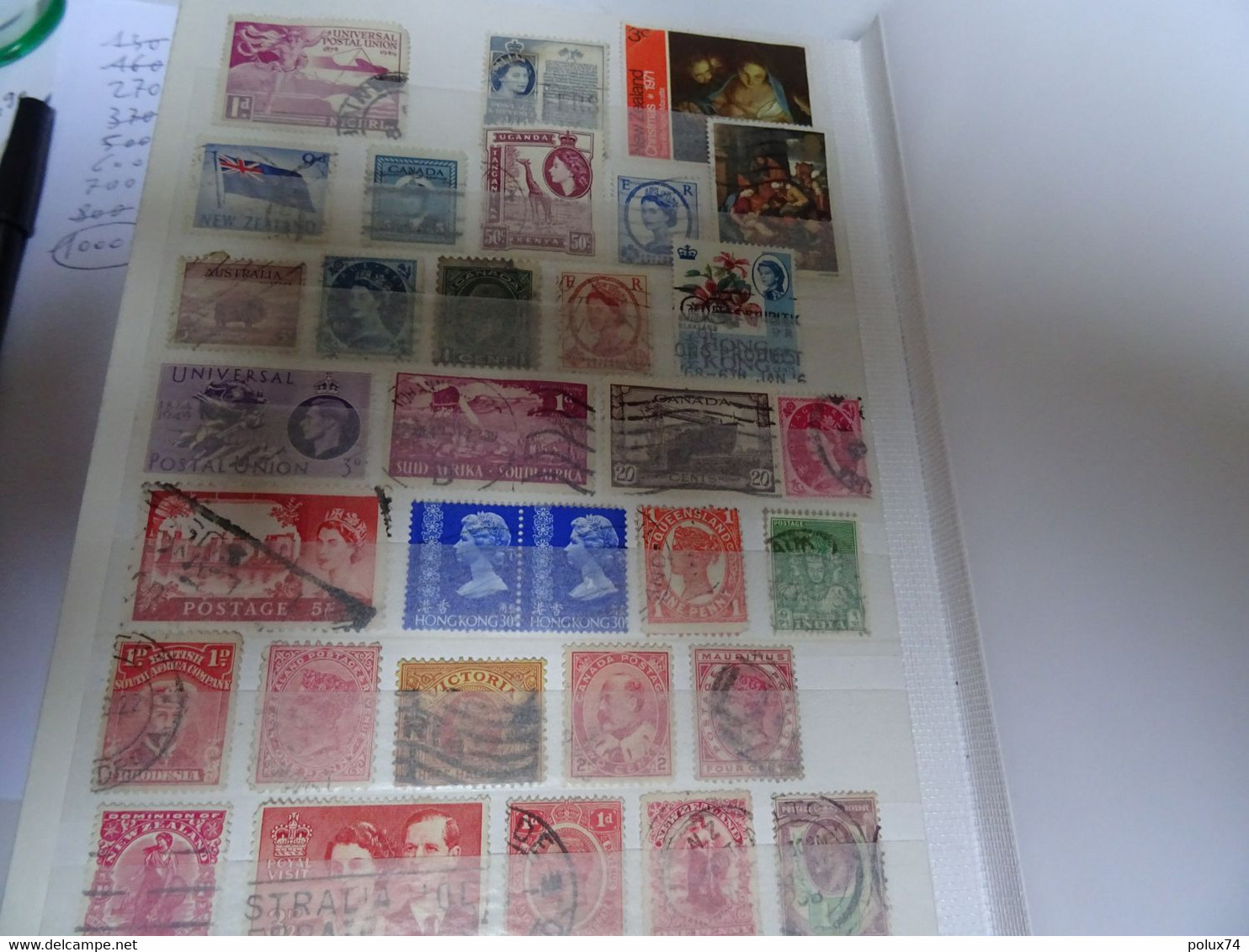 COLLECTION  Colonies  Anglaise  dans album  classiques stamps