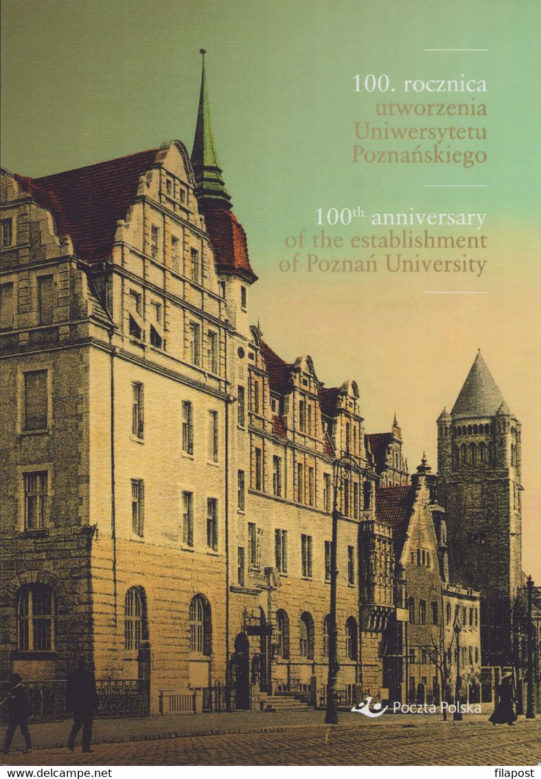 POLAND 2019 Booklet / 100 Years Of Poznan University, Professor Heliodor Swiecicki, Education / With Block MNH** - Carnets