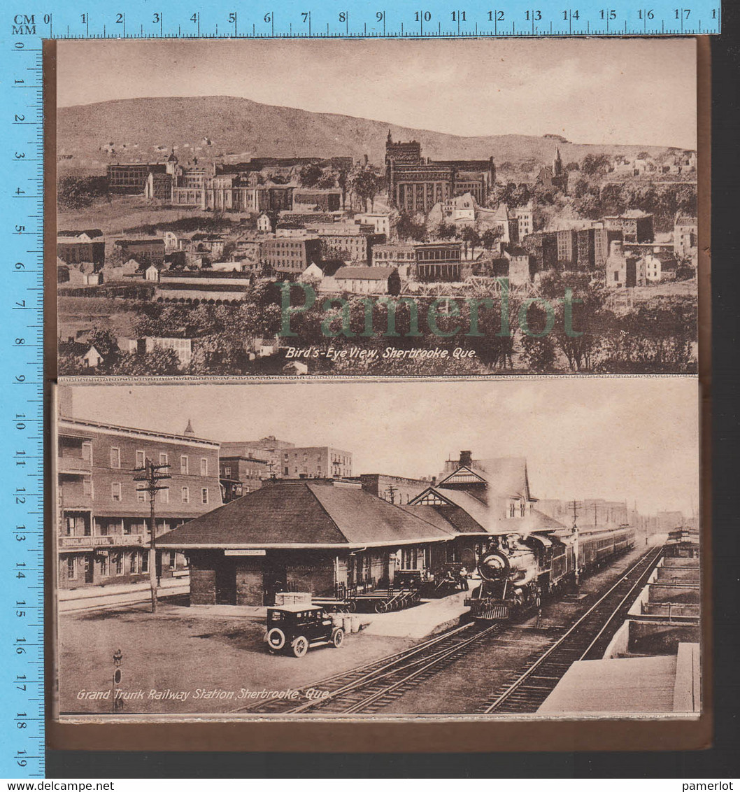 Souvenir Foldout Picture Book of Sherbrooke, Quebec, cir:1920,  Pictures 8.8" x 3.5" 17.5 cm x 9 cm,