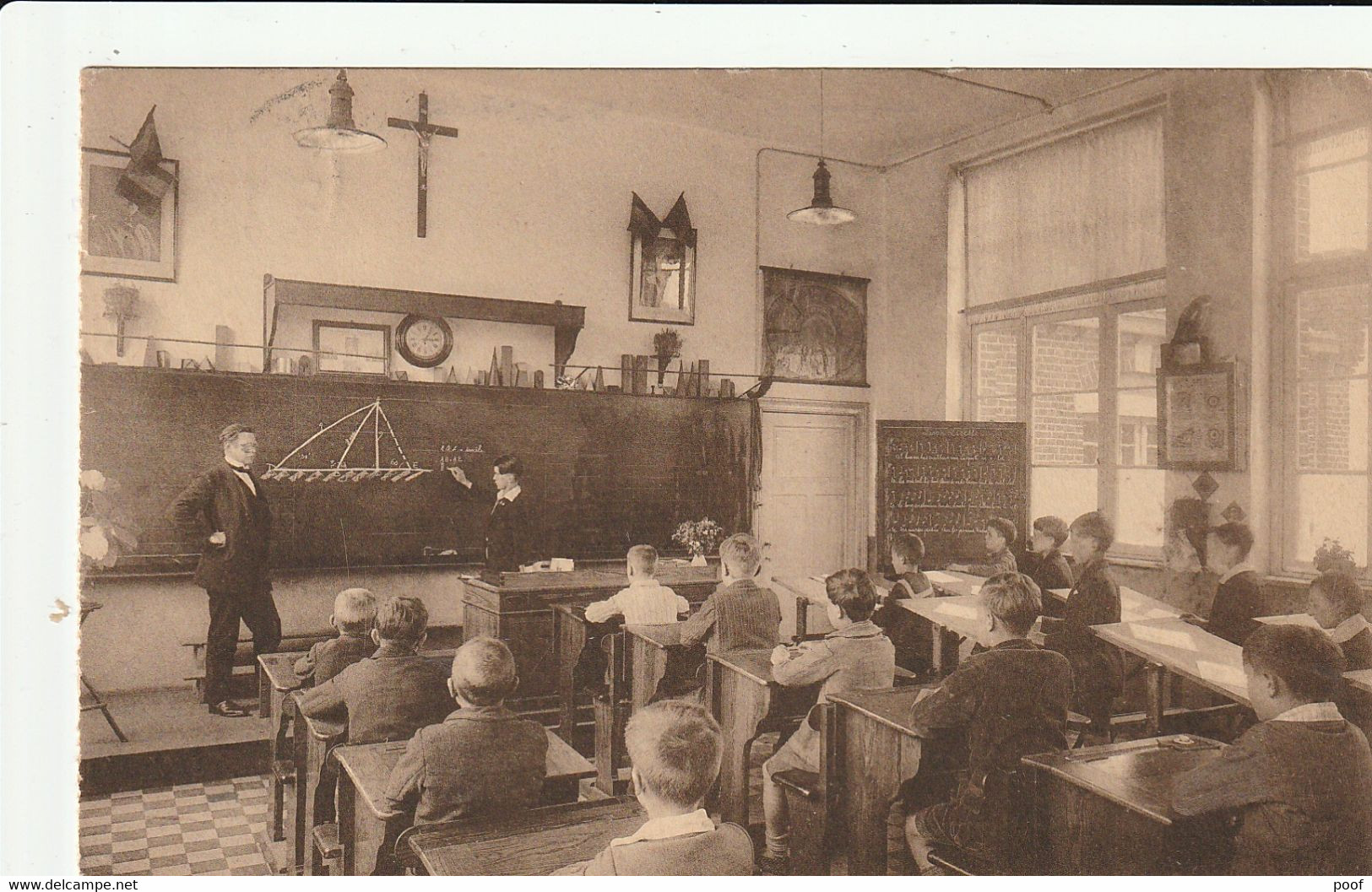 Eysden-Ste-Barbara : Koolmijnen Limburg - Maas / Ene Klas Der Jongensschool --- 1931 - Maasmechelen