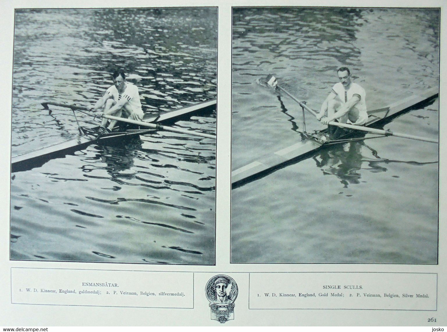 OLYMPIC GAMES STOCKHOLM 1912 * ROWING * old programme * aviron rudersport rudern rudernd ruder remo remare canottaggio