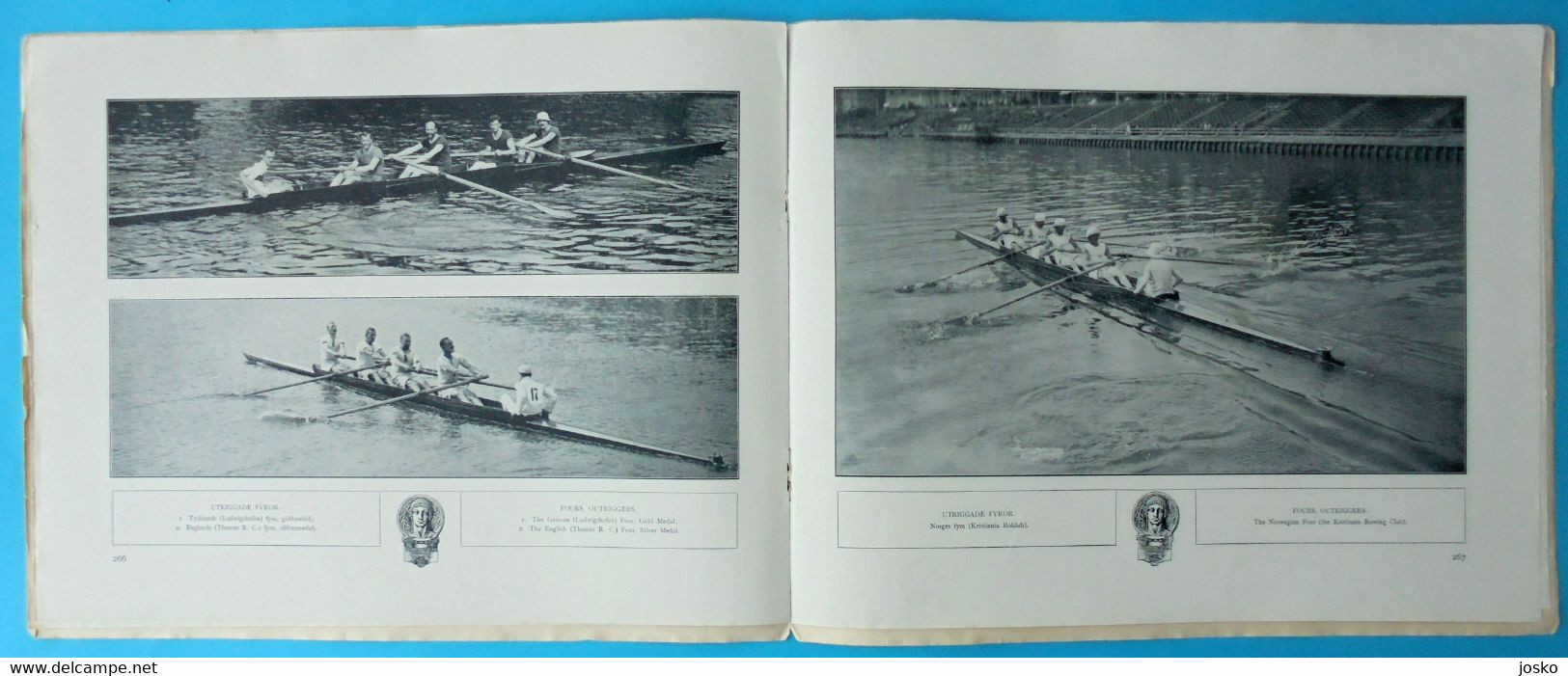 OLYMPIC GAMES STOCKHOLM 1912 * ROWING * old programme * aviron rudersport rudern rudernd ruder remo remare canottaggio