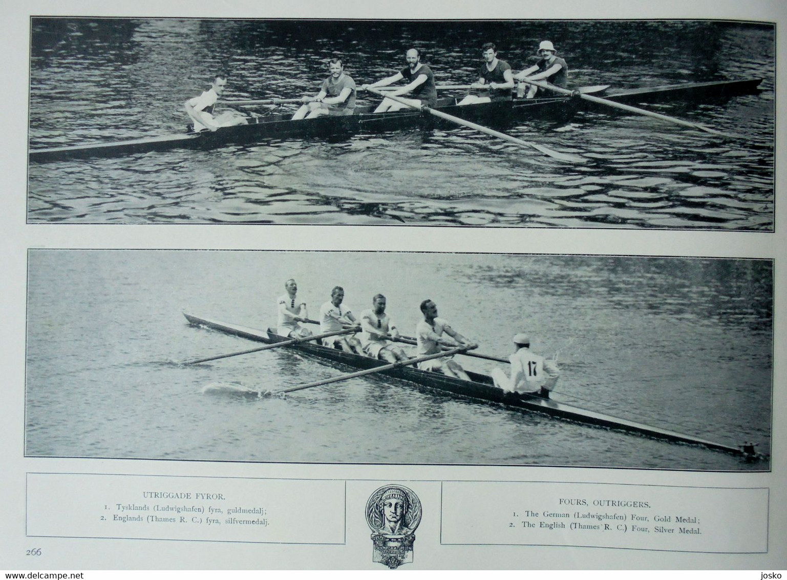 OLYMPIC GAMES STOCKHOLM 1912 * ROWING * old programme * aviron rudersport rudern rudernd ruder remo remare canottaggio