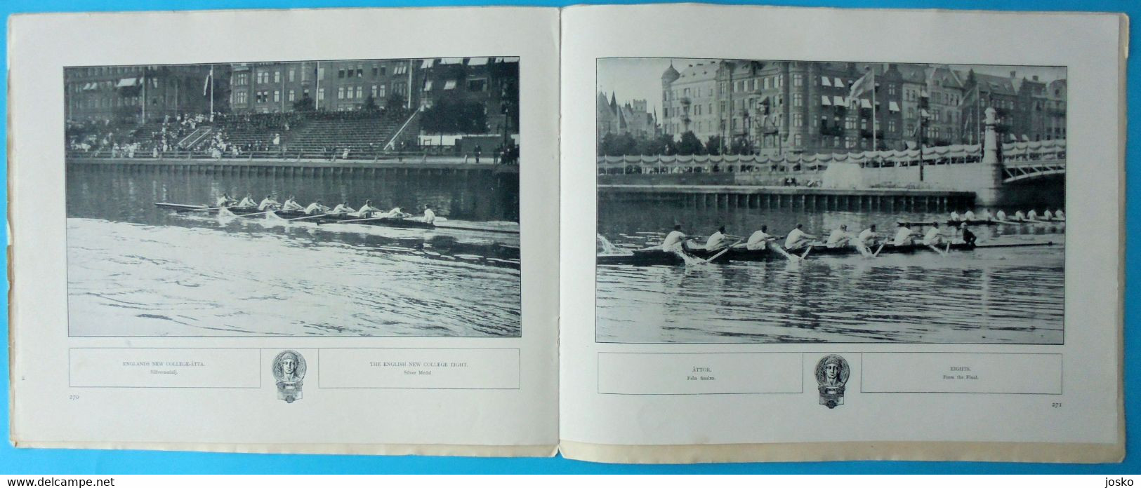 OLYMPIC GAMES STOCKHOLM 1912 * ROWING * old programme * aviron rudersport rudern rudernd ruder remo remare canottaggio