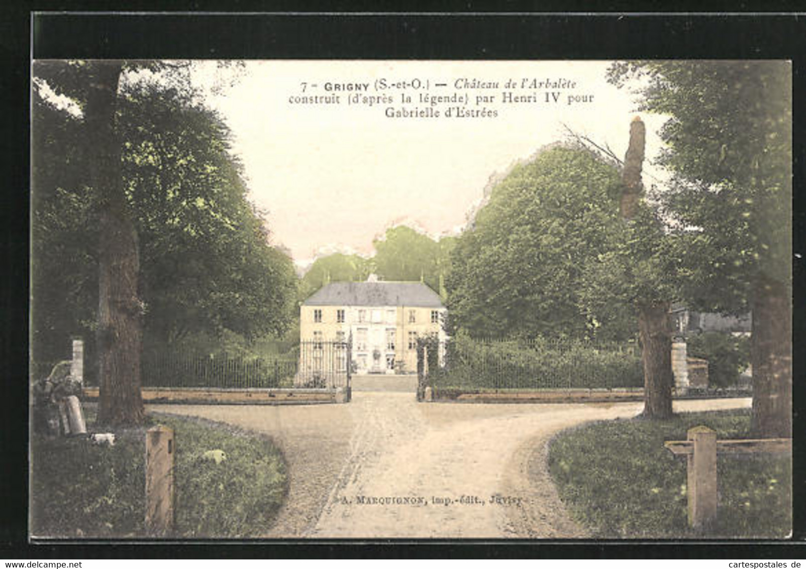 CPA Grigny, Chateau De L`Arbalete Construit Par Henri IV Pour Gabrielle D`Estrees - Grigny