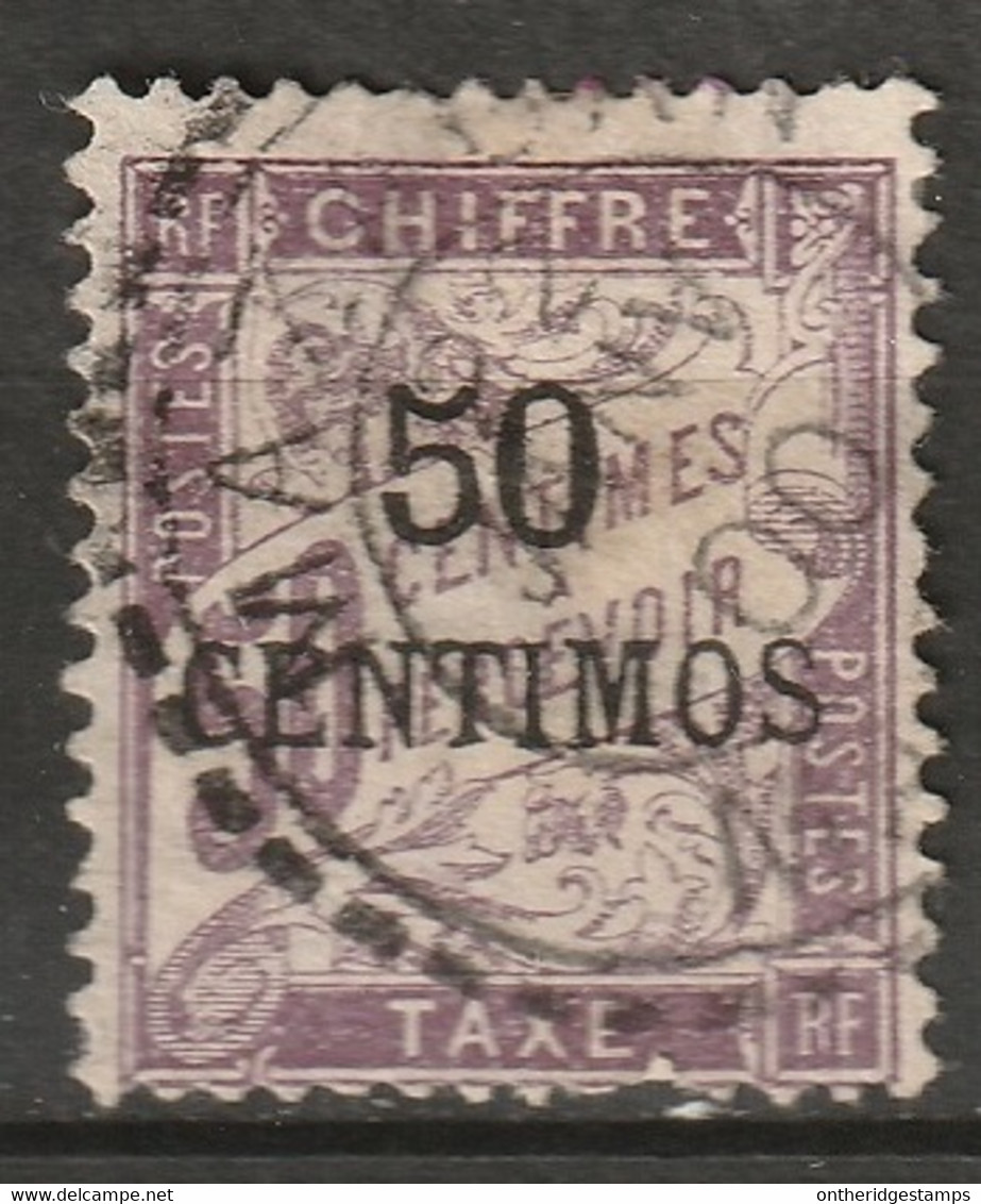 French Morocco 1896 Sc J4 Maroc Yt T4 Postage Due Used - Timbres-taxe