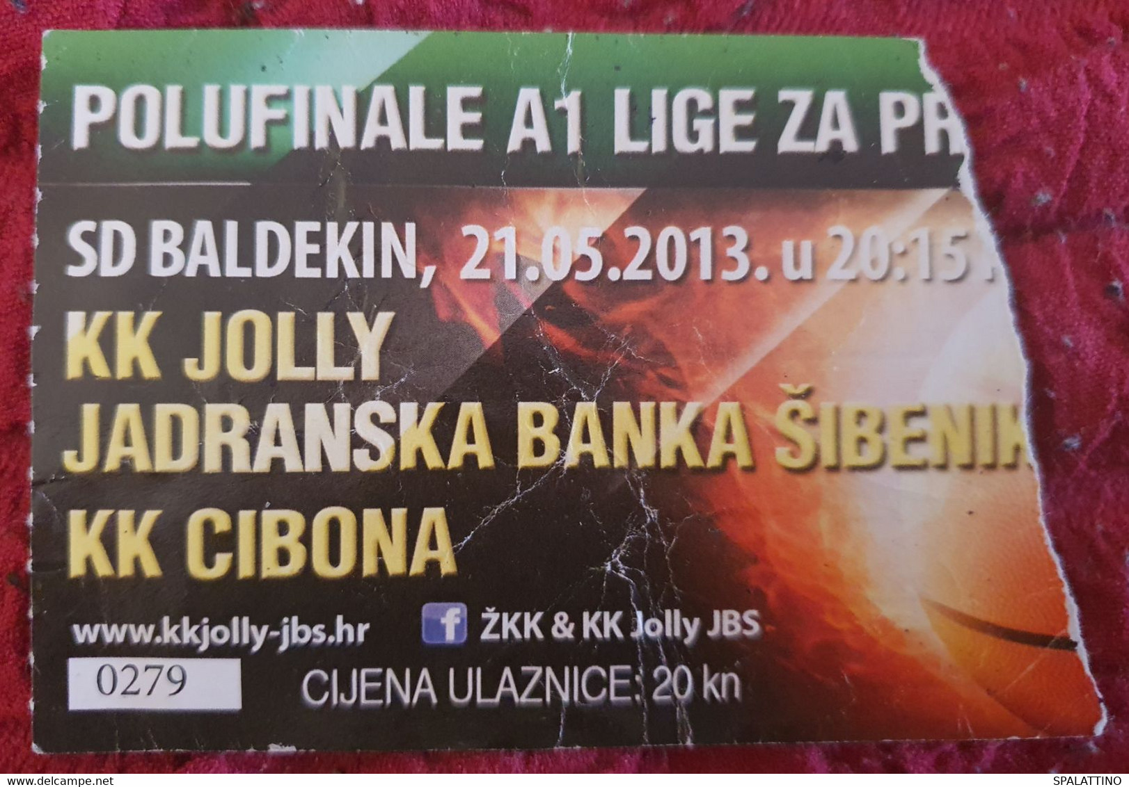 KK JOLLY JBŠ- KK CIBONA 2013. - Habillement, Souvenirs & Autres