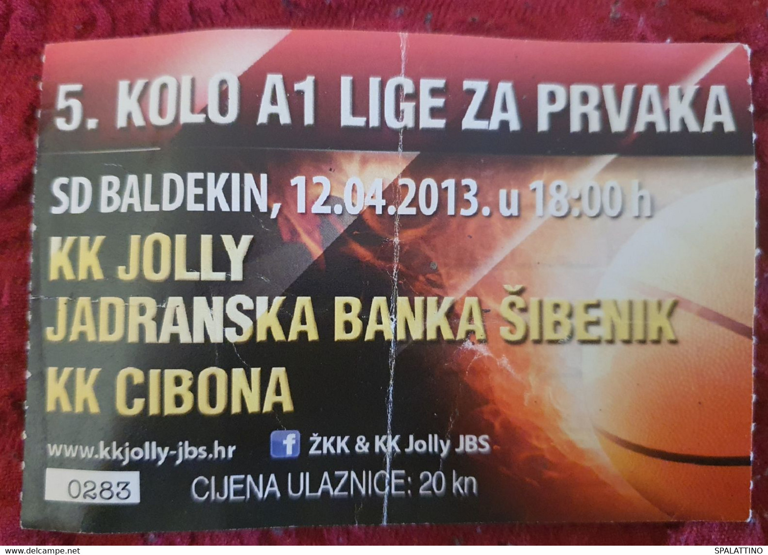 KK JOLLY JBŠ- KK CIBONA 2013. - Habillement, Souvenirs & Autres