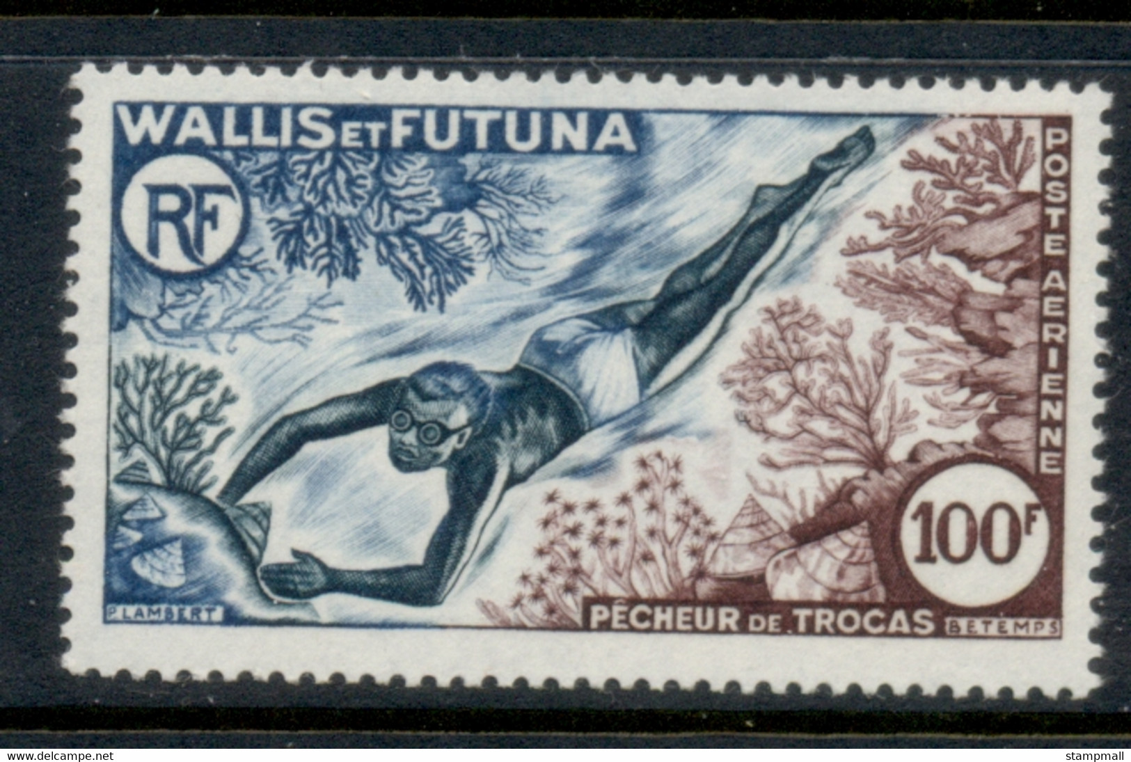 Wallis & Futuna 1962 Shell Diver MUH - Ungebraucht