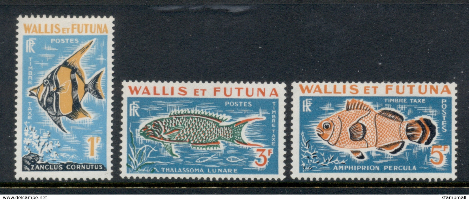 Wallis & Futuna 1963 Postage Dues, Fish MLH - Nuovi