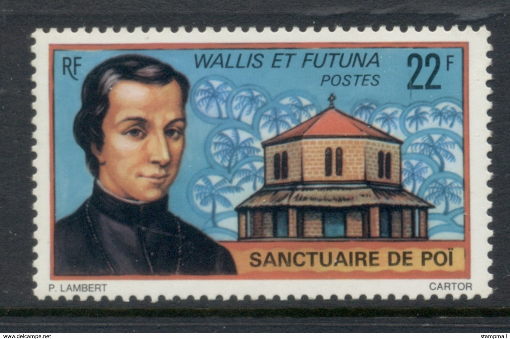 Wallis & Futuna 1977 Father Chanel & Poi Church FU - Usados