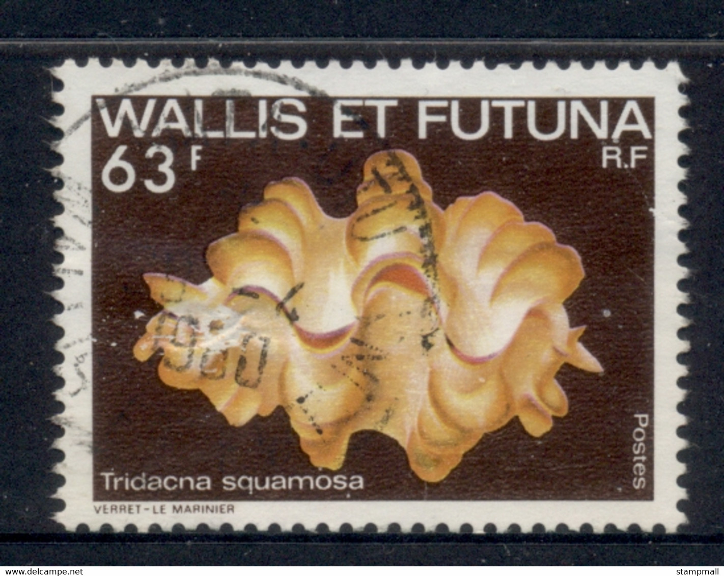 Wallis & Futuna 1979 Marine Life 63f FU - Used Stamps