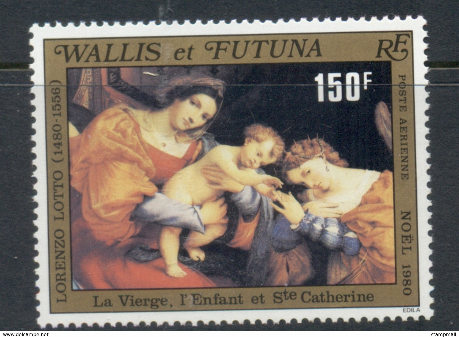 Wallis & Futuna 1980 Xmas FU - Usados