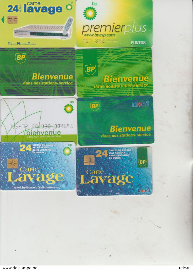 8 CARTES BP - Lavage Auto