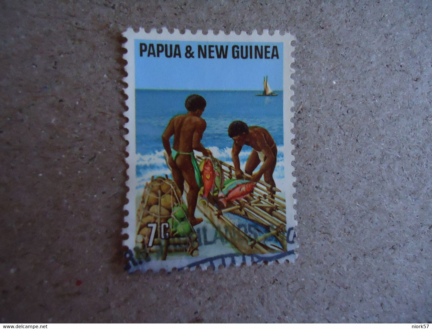 PAPUA NEW GUINEA  USED    STAMPS  FISHING - Rapa Nui