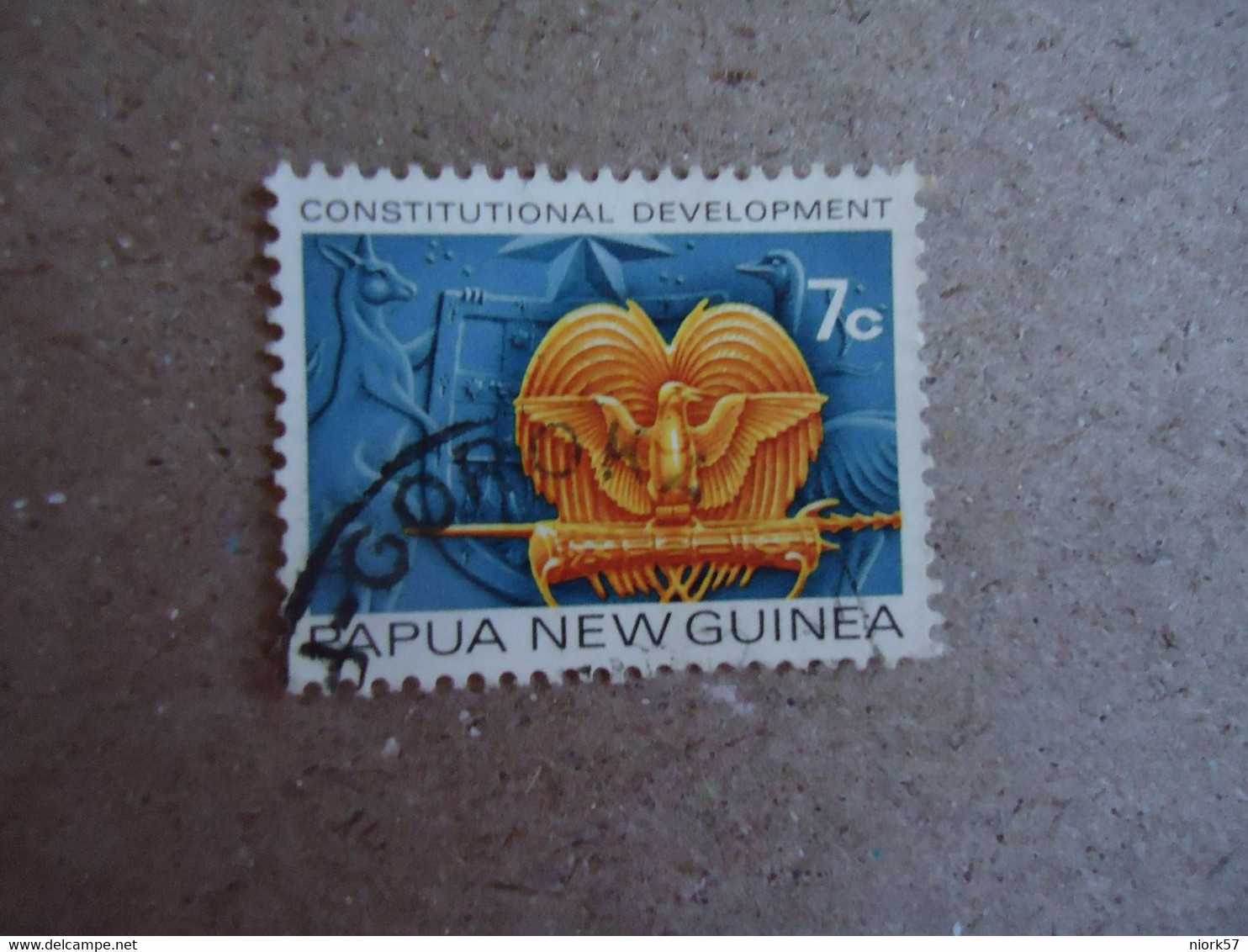 PAPUA NEW GUINEA  USED    STAMPS  SYMBOL     BIRDS - Rapa Nui (Ile De Pâques)