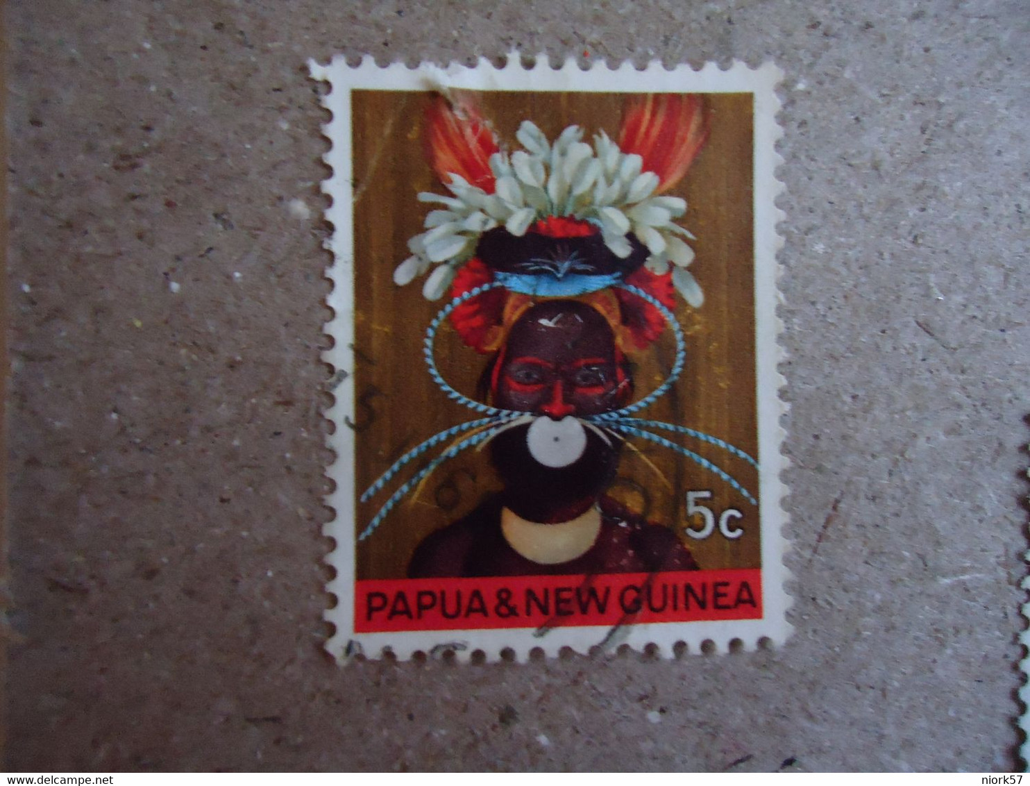 PAPUA NEW GUINEA  USED    STAMPS  PEOPLES  MASK - Rapa Nui (Easter Islands)