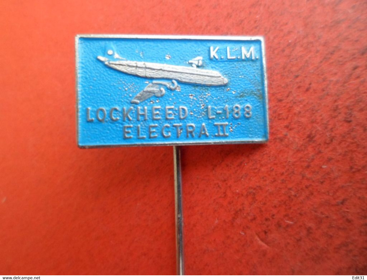 Epingle Avion Aviation Compagnie Aérienne KLM Lookheed -188 Electra II - - Avions