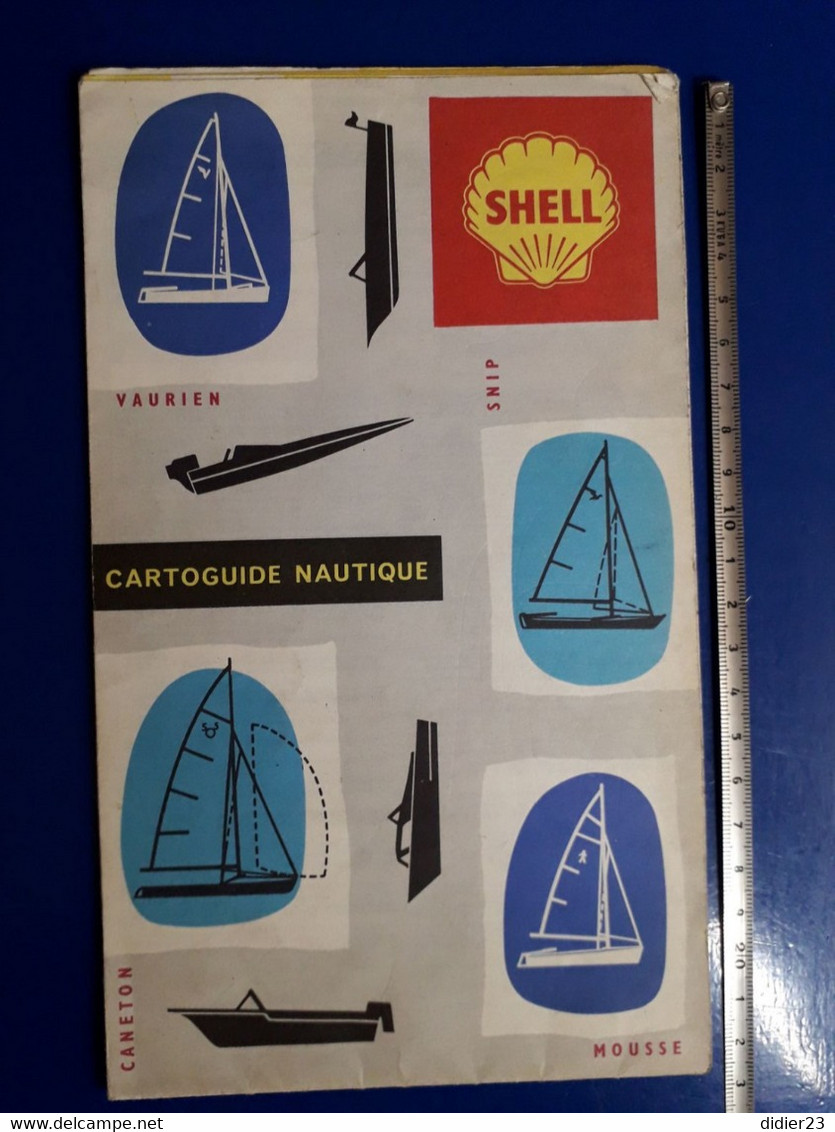 CARTOGUIDE NAUTIQUE SHELL VOILIER VAURIEN SNIP MOUSSE CANETON PONAT CORSAIRE BELOUGA FINN - Cartes Marines