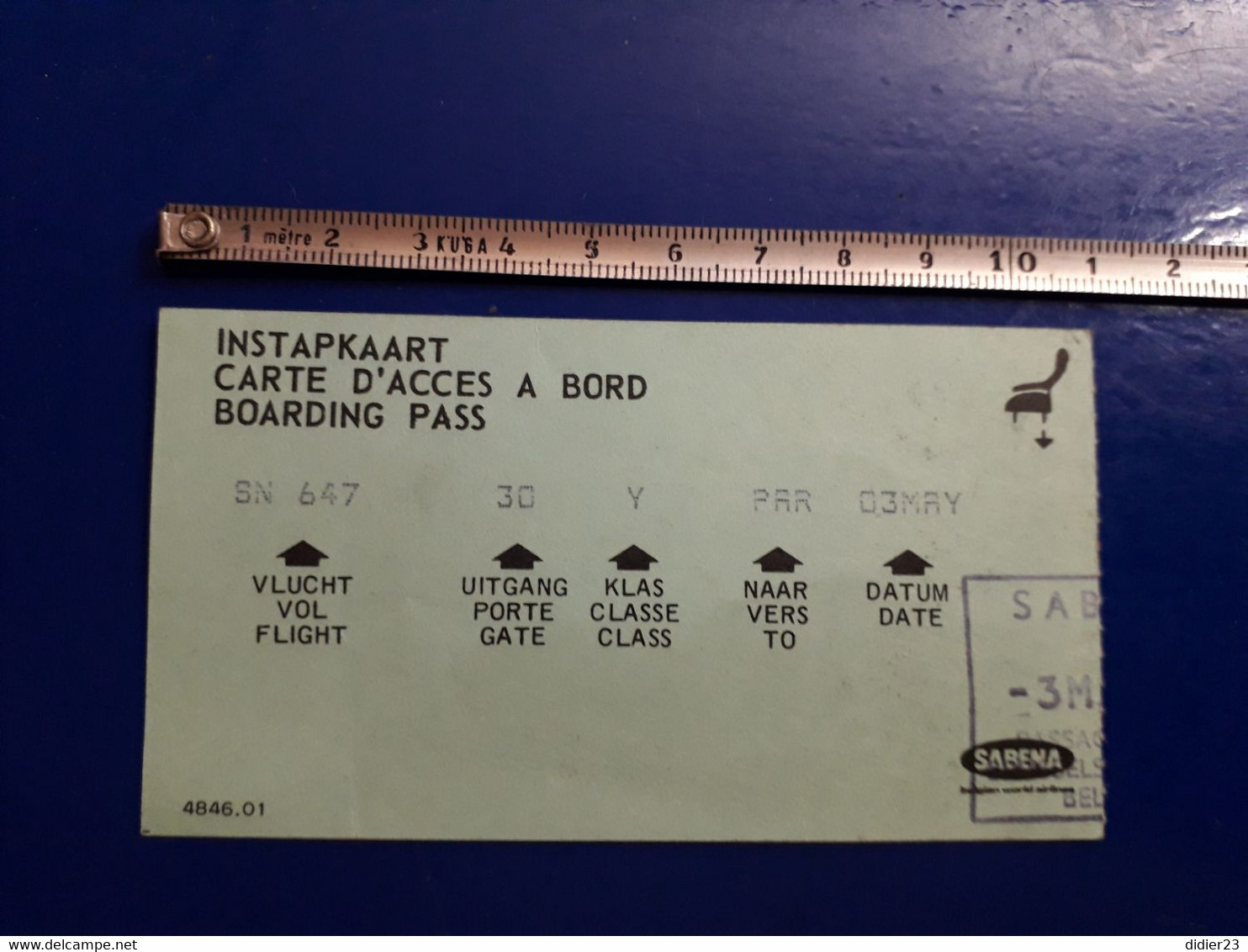 CARTE ACCES A BORD - Tarjetas De Embarque