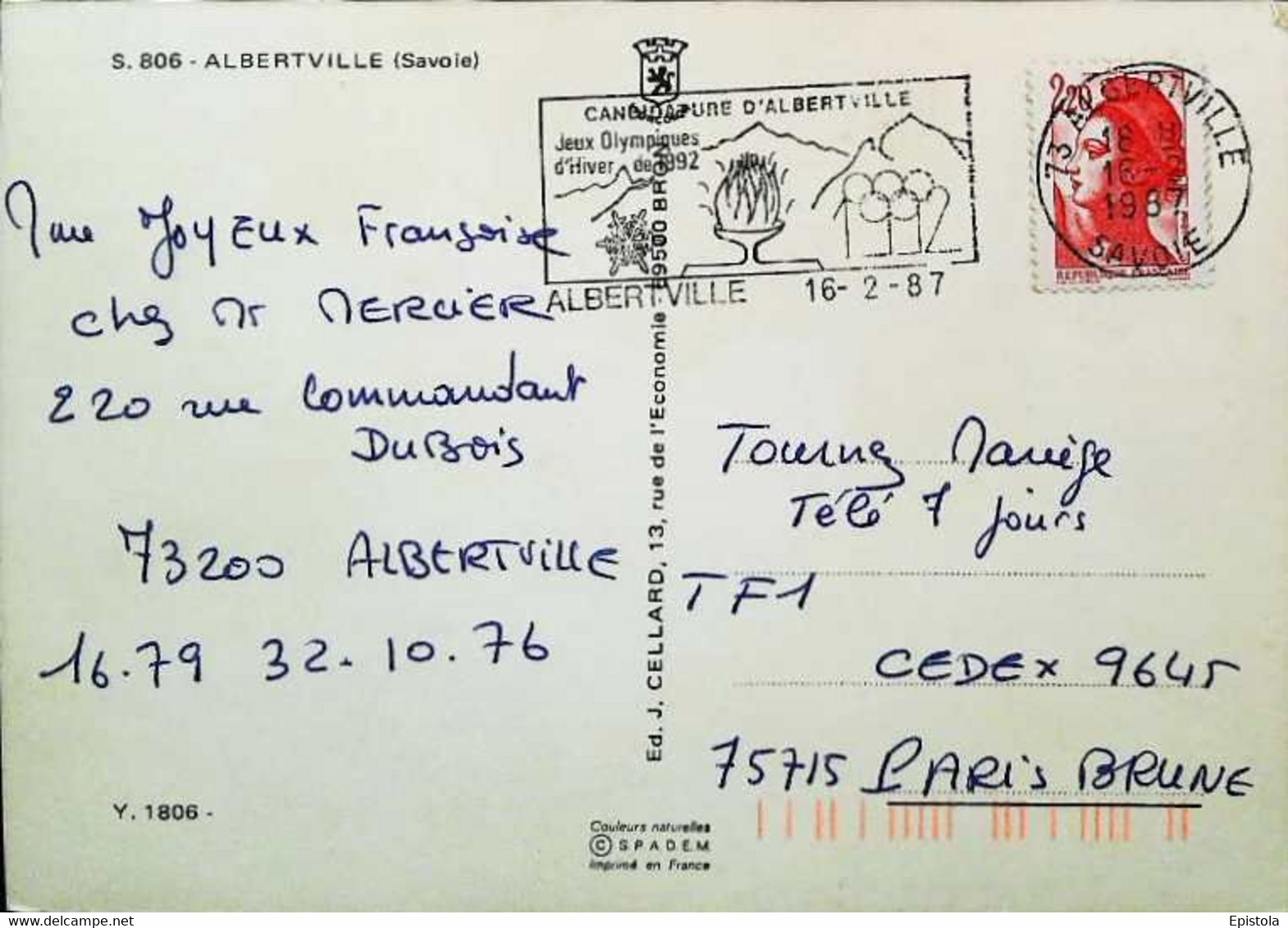 ►     CPSM   Alberville  Pèle Mèle 1980 - Albertville