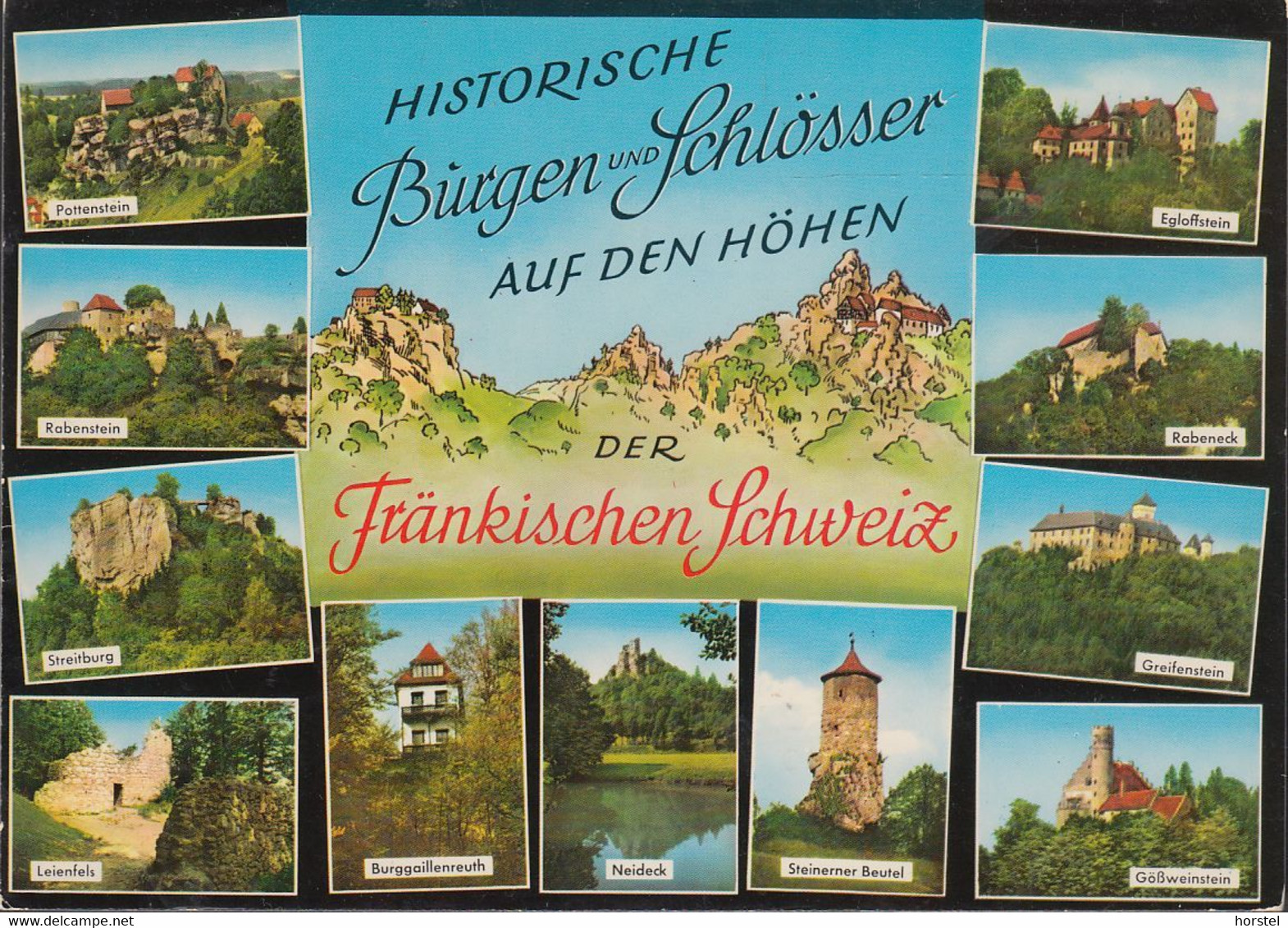 D-91327 Gößweinstein - Burgen Und Schlösser In Der Fränkische Schweiz - 2x Nice Stamps ( Berlin) - Forchheim