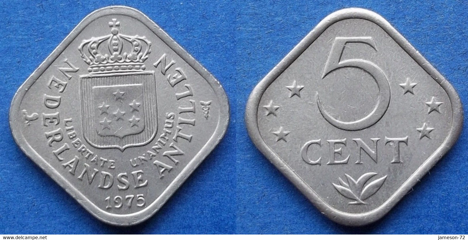 NETHERLANDS ANTILLES - 5 Cents 1975 KM# 13 Juliana (1948-1980) - Edelweiss Coins - Antilles Néerlandaises