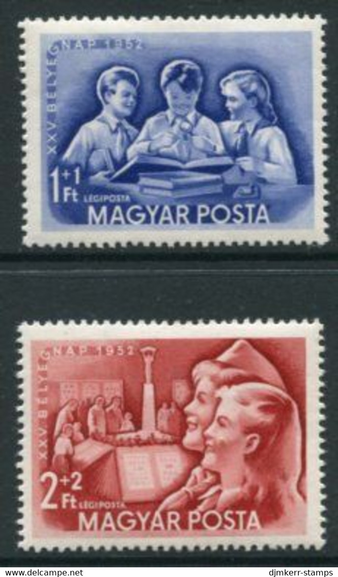 HUNGARY 1952 Stamp Day MNH / **  Michel 1274-75 - Nuevos
