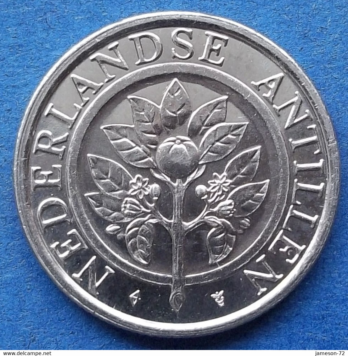 NETHERLANDS ANTILLES - 25 Cents 1989 KM# 35 Beatrix (1980) - Edelweiss Coins - Antilles Néerlandaises