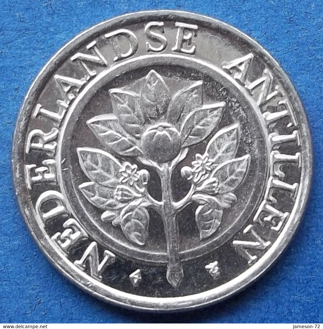 NETHERLANDS ANTILLES - 25 Cents 1991 KM# 35 Beatrix (1980) - Edelweiss Coins - Niederländische Antillen