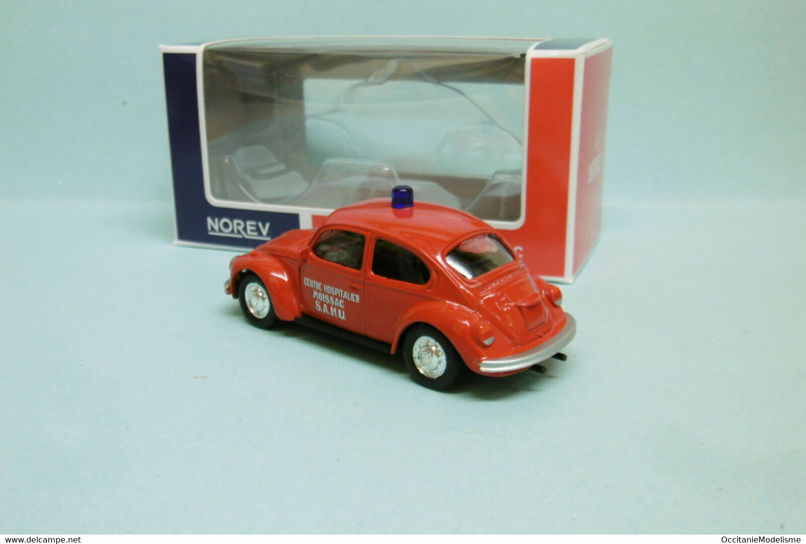 Norev - VOLKSWAGEN COX BEETLE 1303 Pompiers SAMU Neuf NBO 3 Inches 1/64 - Norev