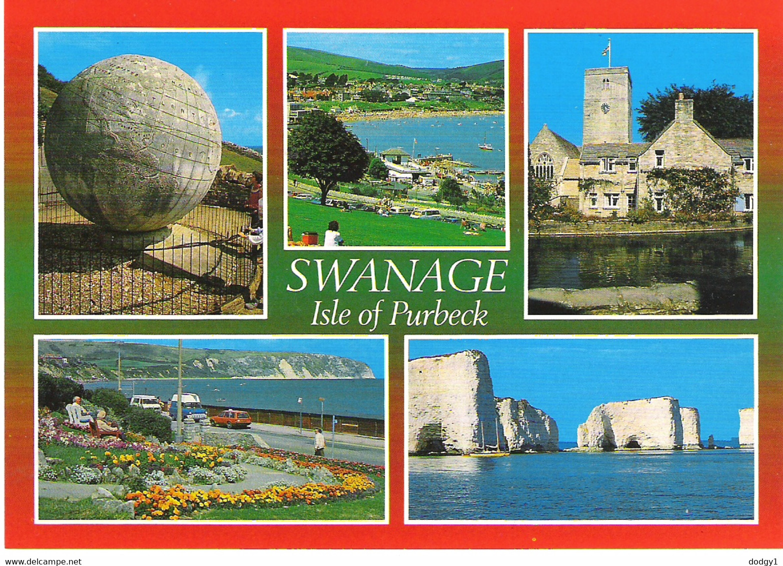 SCENES AROUND SWANAGE, ISLE OF PURBECK, DORSET, ENGLAND. UNUSED POSTCARD Jo3 - Swanage