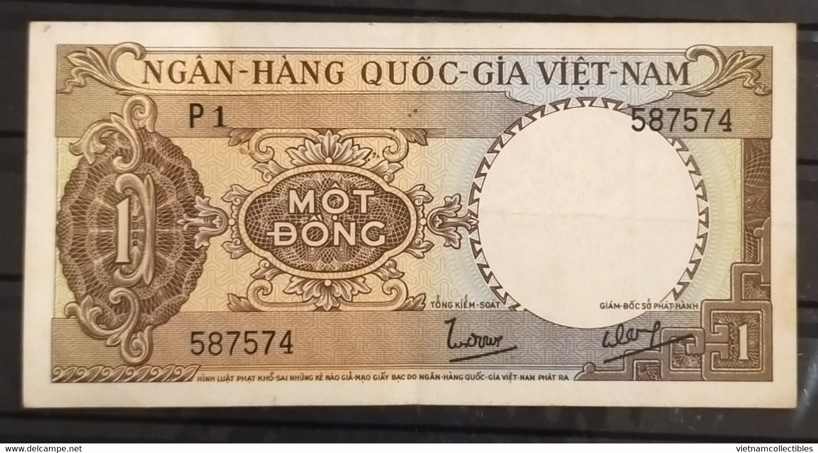 South Viet Nam Vietnam 1 Dông EF Banknote Note 1964 - Pick # 15 / 2 Photos - Vietnam